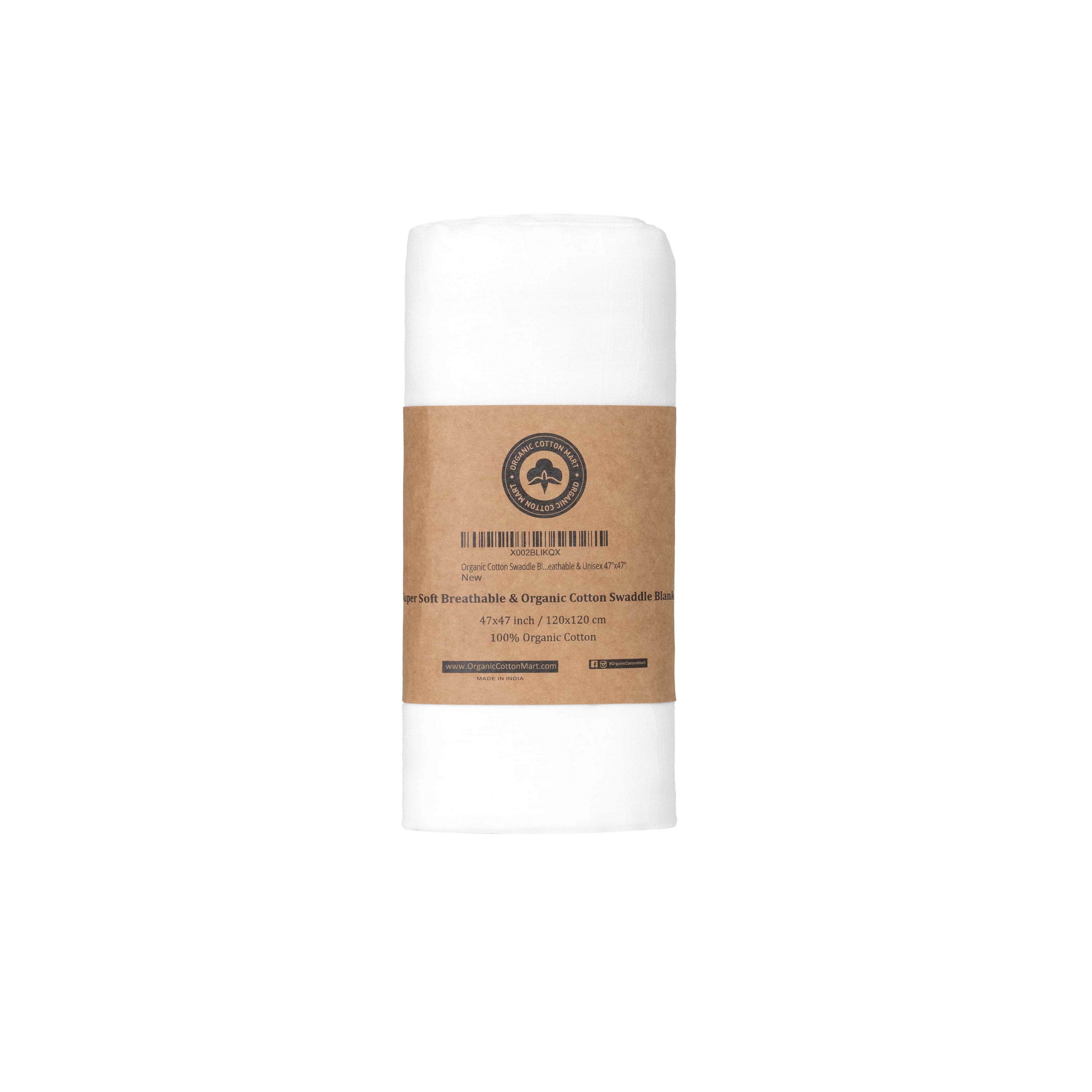 white swaddle blanket