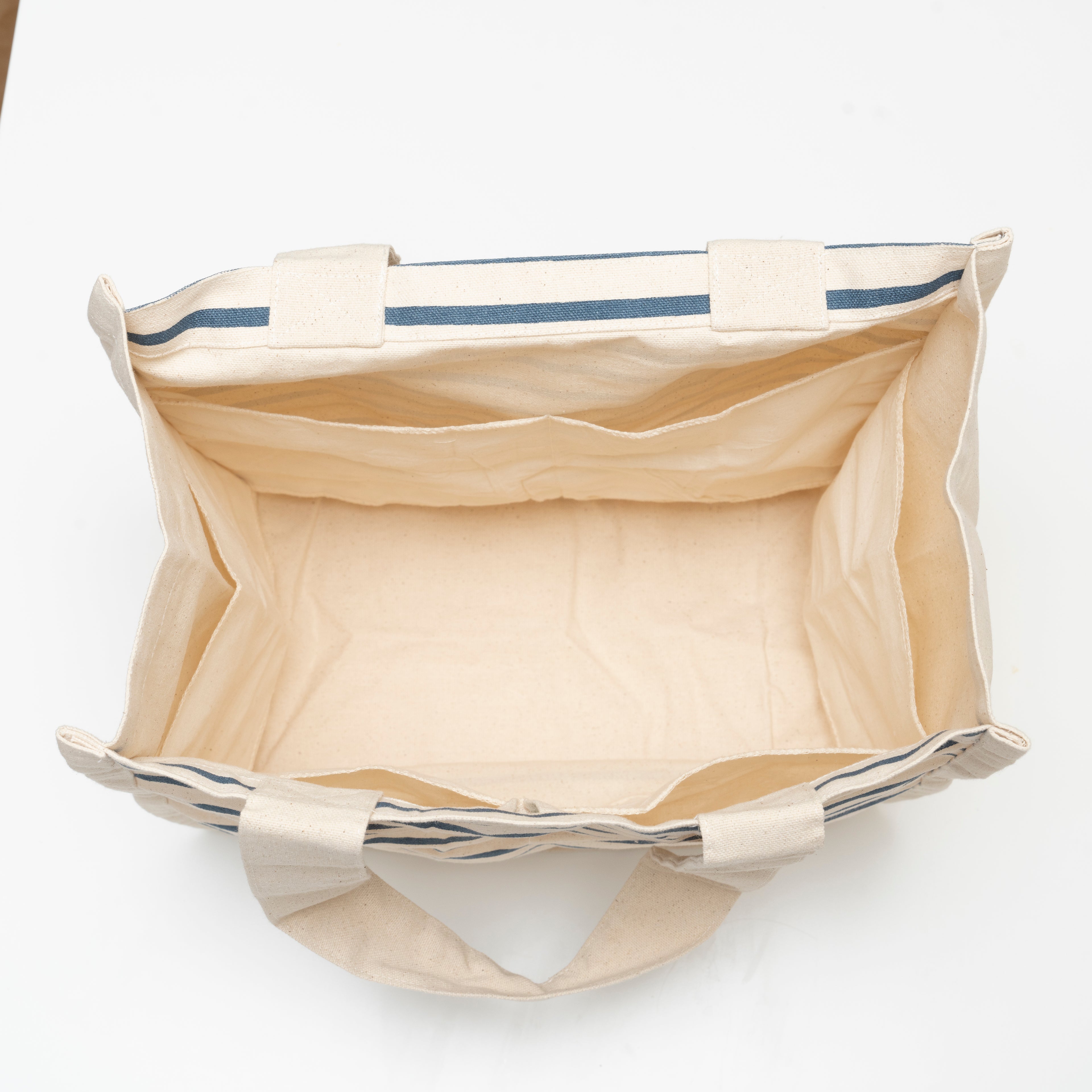 Canvas Grocery Tote Bags with Compartments